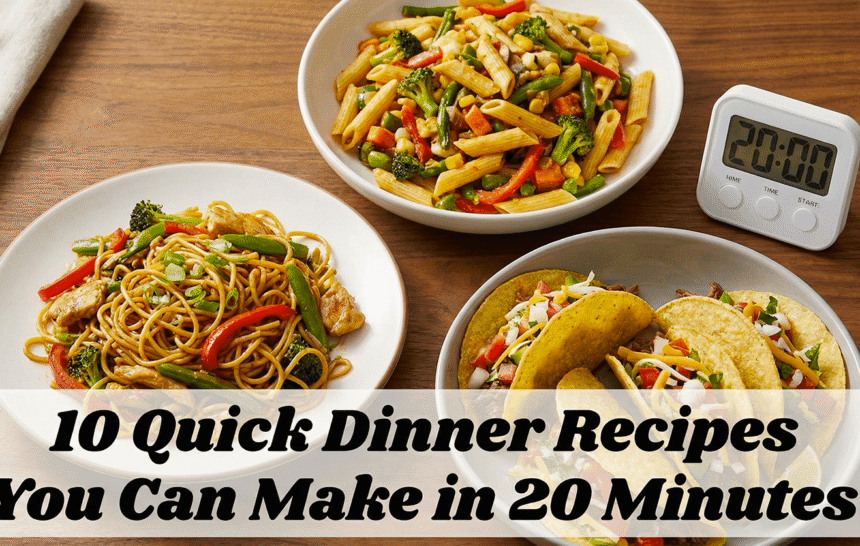 10 Quick Dinner Recipes You Can Make in 20 Minutes