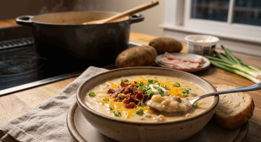 Baked Potato Soup – A Surprisingly Easy Comfort Food Recipe