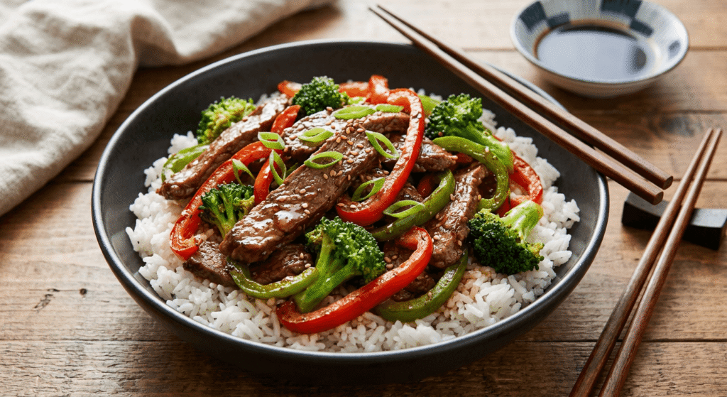 Beef Stir-Fry With Ginger Soy Glaze – A Bold 30 Minute Meal for Meat Lovers