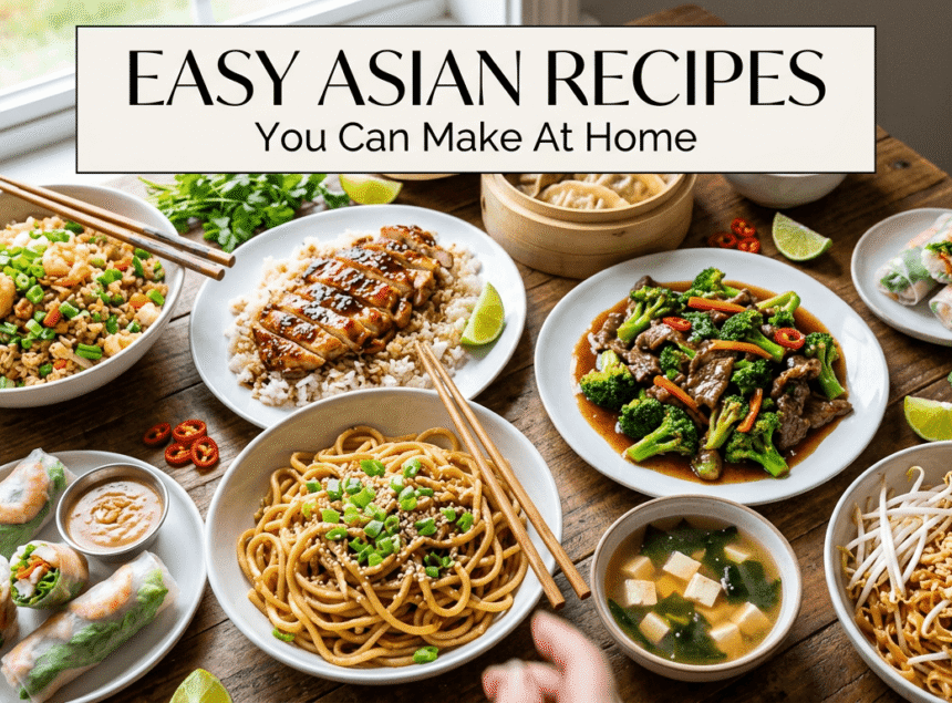 Easy Asian Recipes You Can Make at Home