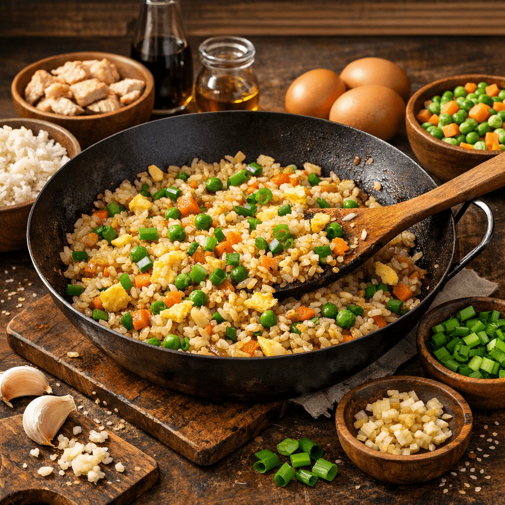 Egg Fried Rice | A Quick Dinner Recipe That Eliminates Food Waste