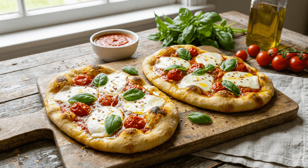 Heavenly Margherita Flatbread | A Quick Dinner Recipe Every Pizza Lover Needs