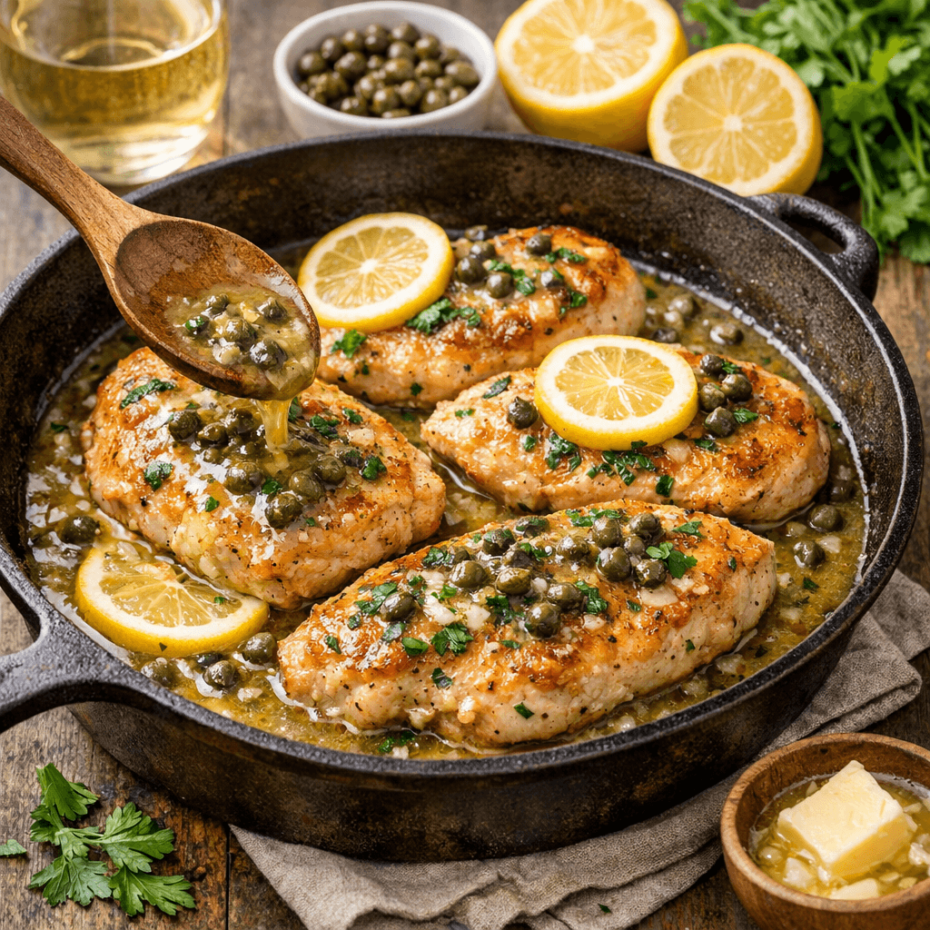 Lemon Herb Chicken Piccata – A Classic 30 Minute Meal With Bright Flavors