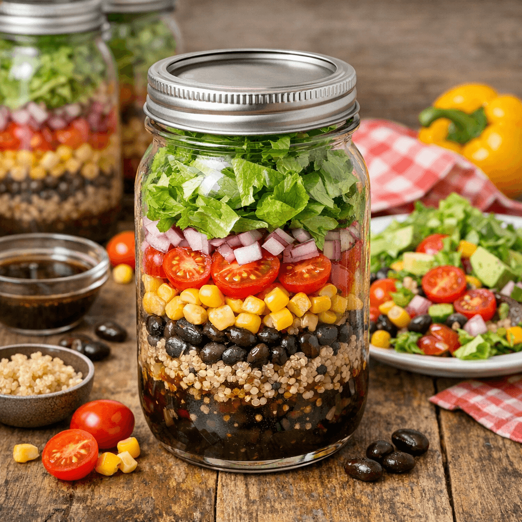 Mason Jar Salads – A Refreshing Healthy Meal Prep Option