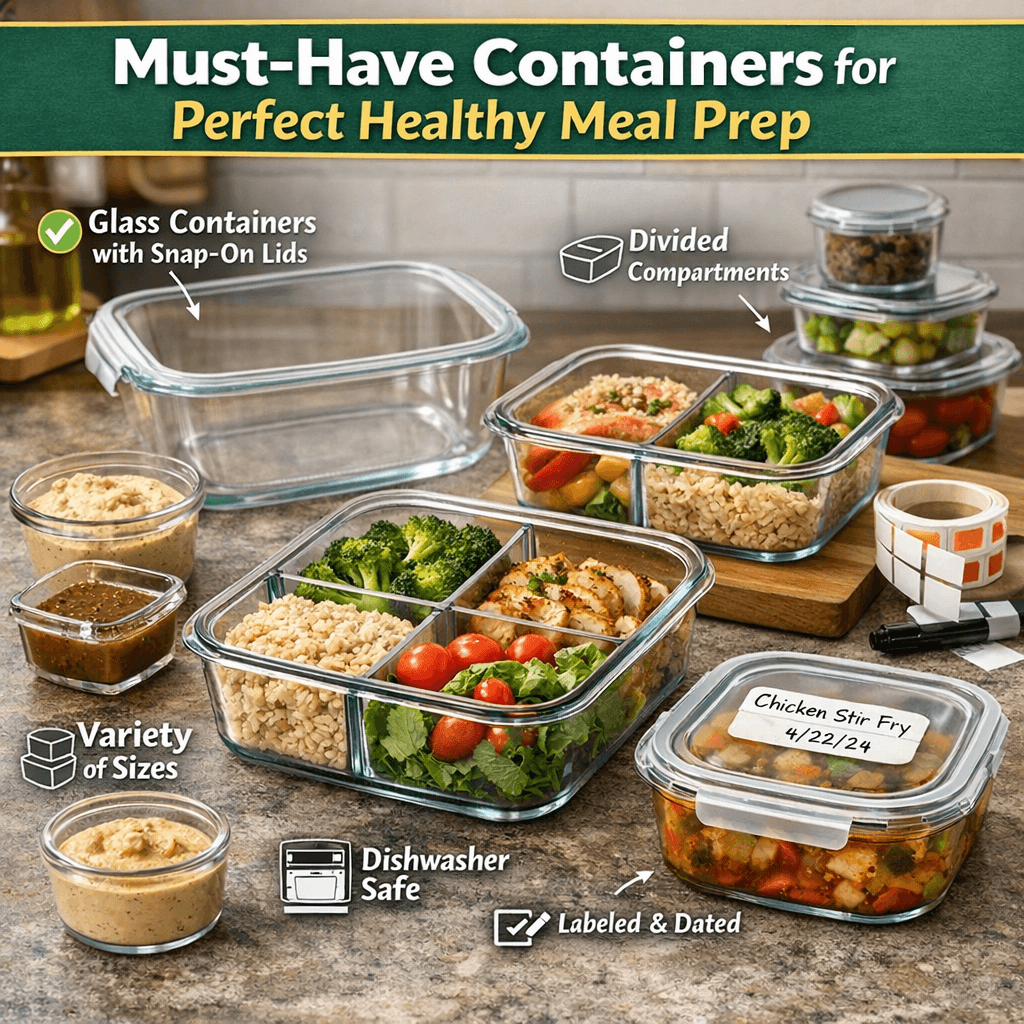 Must-Have Containers for Perfect Healthy Meal Prep