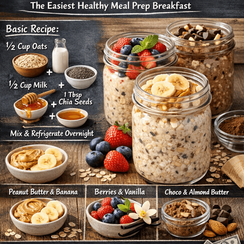 Overnight Oats – The Easiest Healthy Meal Prep Breakfast