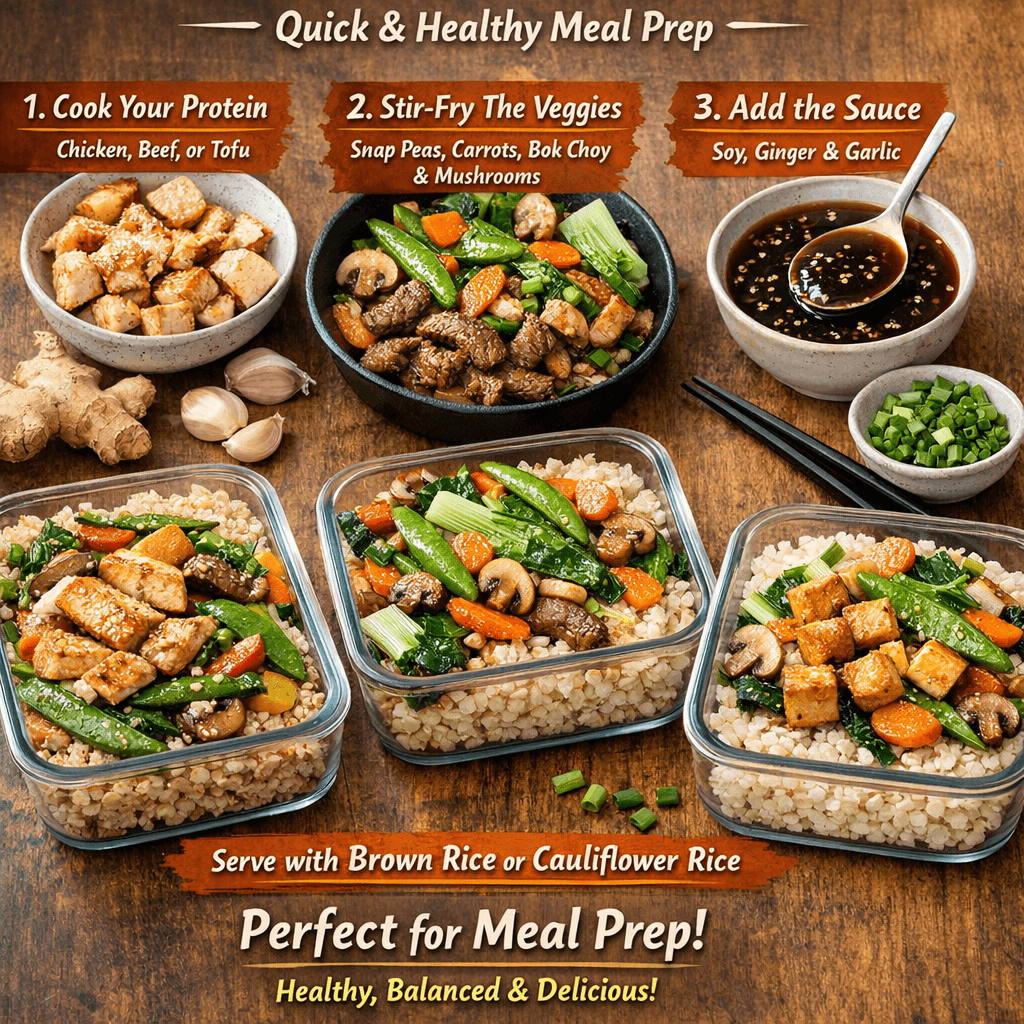 Stir-Fry Bowls – A Quick and Exciting Healthy Meal Prep Dinner