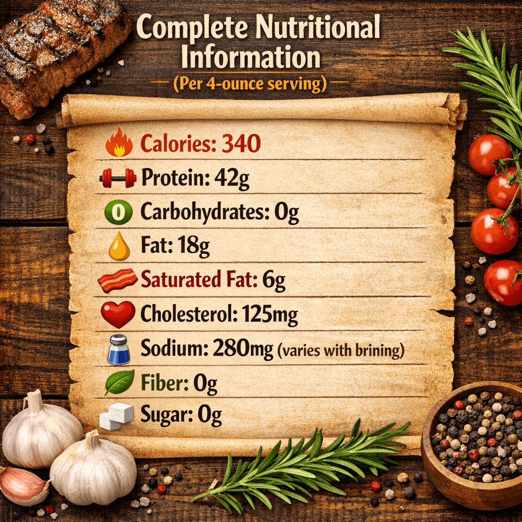 Complete Nutritional Information | Thanksgiving Turkey Recipe
