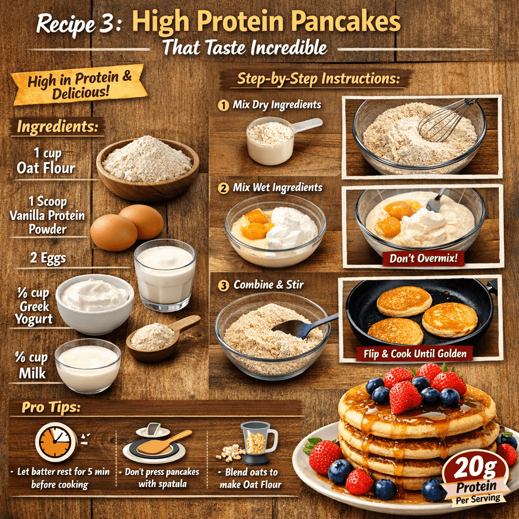 High Protein Pancakes That Taste Incredible-1