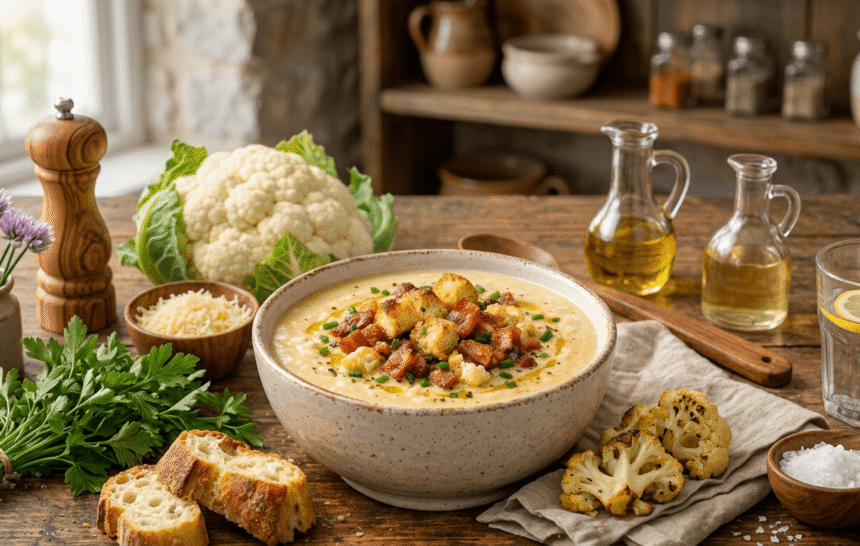 Rich Cauliflower Soup That Keeps You Full for Hours