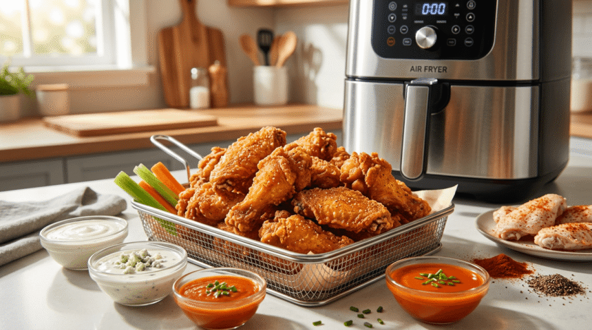 how to make crispy air fryer chicken wings at home