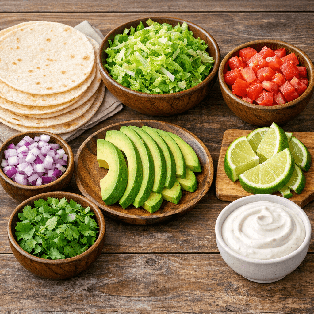 small corn or flour tortillas